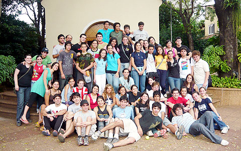 Teilnehmer der Familien-Misiones 2008 in Altos, Paraguay