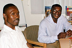 Claudius Uwaoma (links) und Valentine Okafar