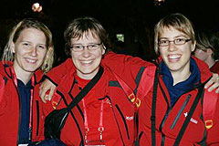 Luzia, Claudia und Sabine aus der Schweizer Schönstatt-Mädchenjugend