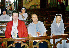 Teilnehmer des Kongresses; links Sr. M. Isabell Naumann