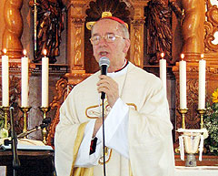 Kardinal Cláudio Hummes bei der Predigt