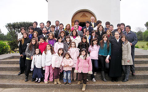 Der 19. Kurs des Familienbundes in Argentinien am Tag der Weihe
