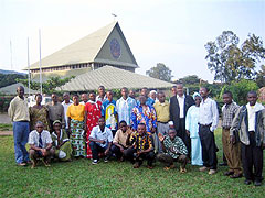 Ein Teil der Teilnehmer der Oktoberwoche in Burundi 16.10. - 19.10.2008