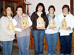 Die fünf Missionarinnen, die für ein Jahr ihre Missionarische Verpflichtung erneuerten: Marìa Cristina, Marisa, Silvia, Clara, Noemì (von links nach rechts)