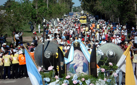 Wallfahrt der Dörfer am 17./18. Oktober vom Bildstock in Hasenkamp zum Heiligtum in La Loma