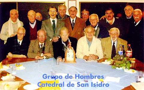 Männergruppe der Kathedrale von San Isidro, Argentinien