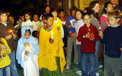 Vorbereitung auf Weihnachten bei den Familien-Misiones in Portezuelo, Mexiko
