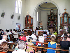 Heilige Messe in der Kirche San Pedro
