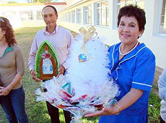 Weihnachtsmission in der geriatrischen Abteilung in Adolfo González Cháves