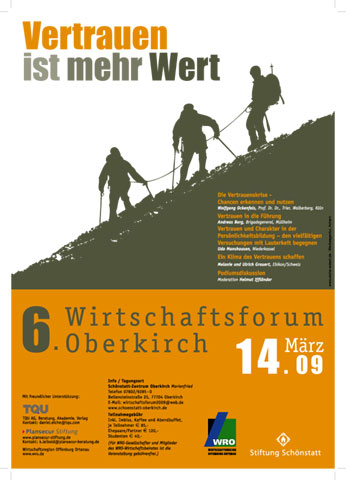 6. Wirtschaftsforum Oberkirch - Plakat