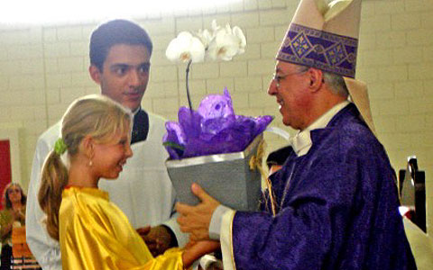 Dank der Diözese Jundiaí an Bischof Gil