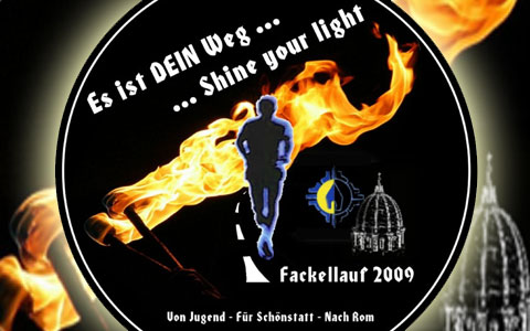 Fackellauf Schönstatt-Rom 2009-03-10