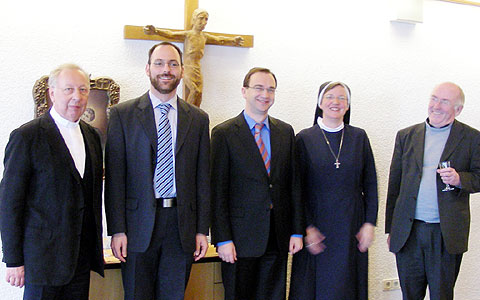Msgr. Dr. Peter Wolf, Frank Riedel, Prof. Dr. Joachim Söder, Schwester Maria Thiel, P. Dr. Herbert King