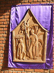 Bild des Auferstandenen in der Pilgerkirche in Bujumbura