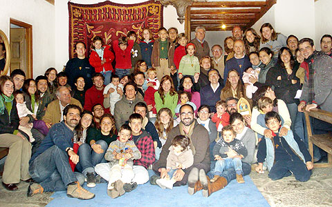 Das Foto spricht vom guten Klima der ersten Familien-Misiones in Spanien