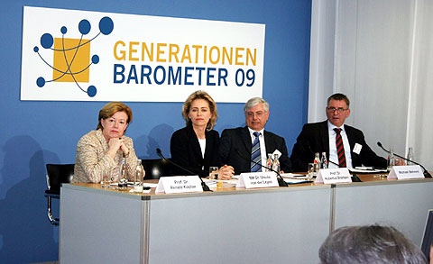 Pressekonferenz in Berlin: Vorstellung des Generationenbarometers 2009