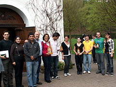 Teilnehmer des Internationalen Rosenkranzes