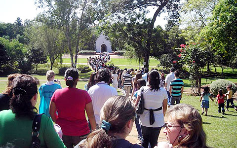 Treffen der Kampagne der Pilgernden Gottesmutter in Ciudad del Este, Paraguay