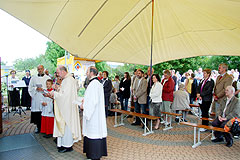 Während der heiligen Messe