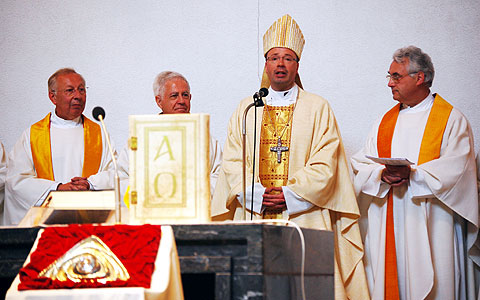 Bischof Stephan Ackermann, der neue Bischof von Trier, in Schönstatt