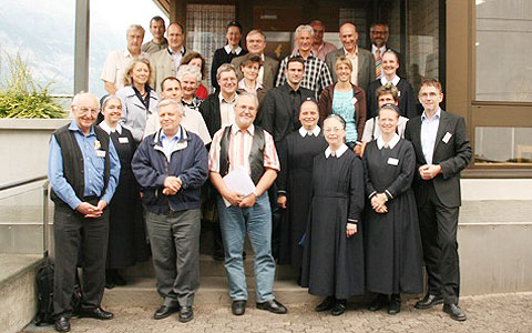 Teilnehmer des Workshops in Quarten, Schweiz