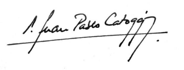 P. Juna Pablo Catpoggio firma