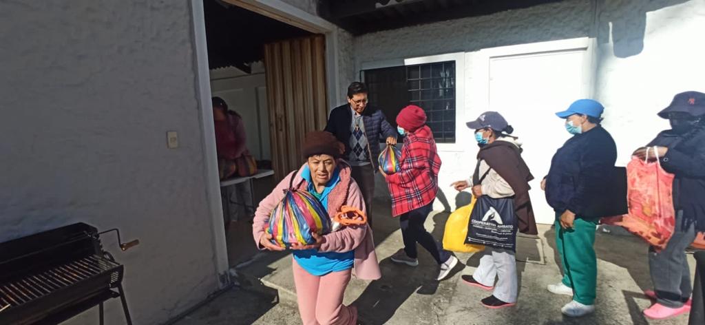 Bolsas de caridad, Santuario de Quito