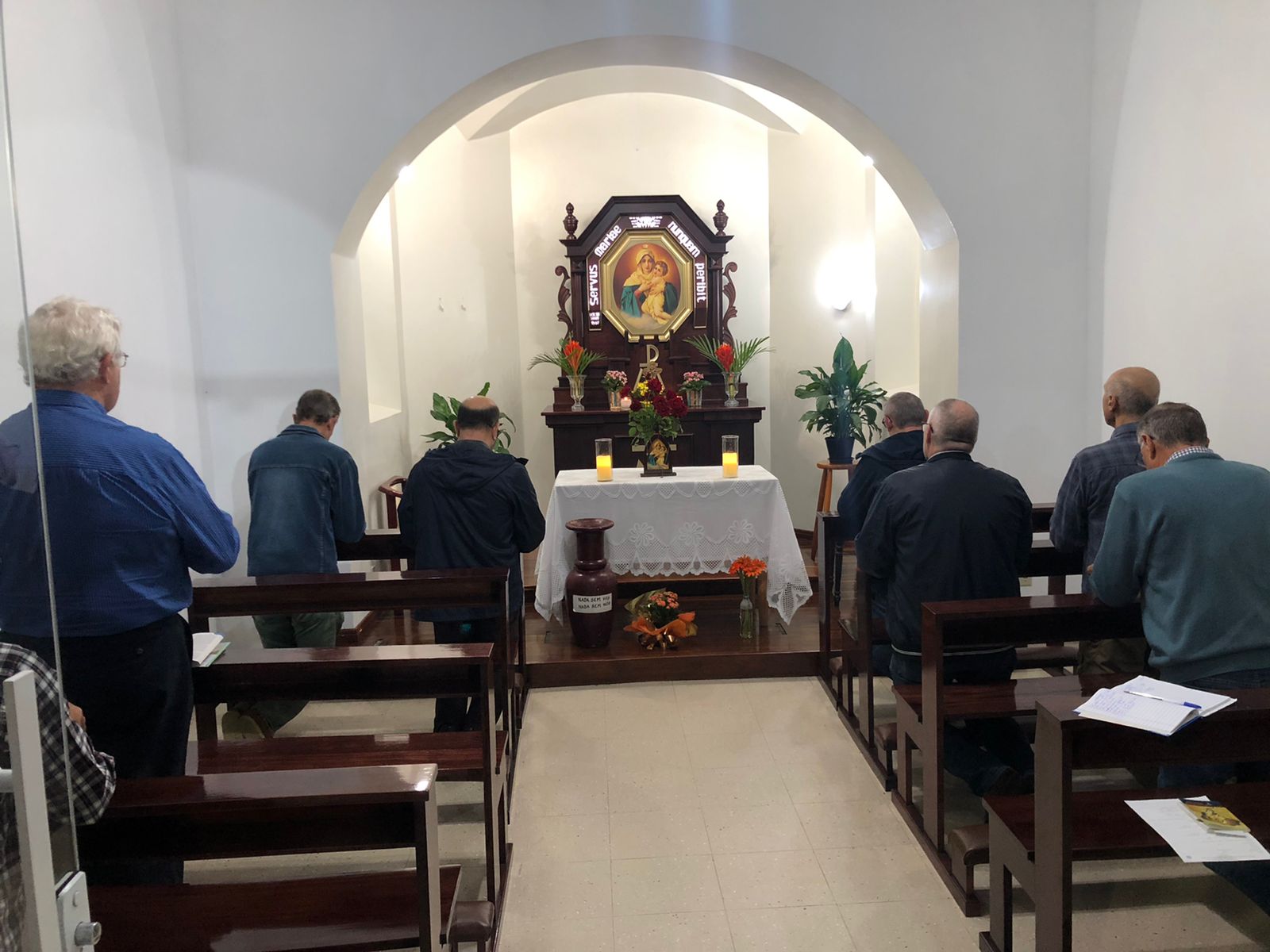 Rosario de Hombres en el Santuario de Santa Cruz do Sul