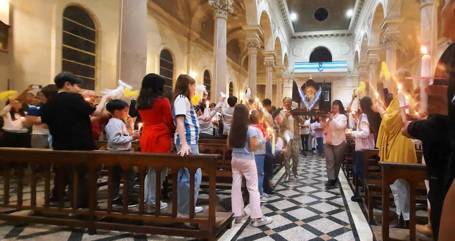 La Virgen entra por primera vez a la Catedral Inmaculada Concepción