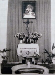 O Altar do Santuário provisório