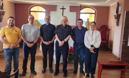 En Honduras, con el Cardenal Maradiaga