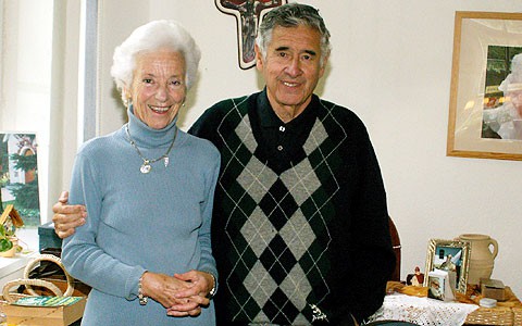 Kikí y Guillermo Tagle, en 2004, en Schoenstatt